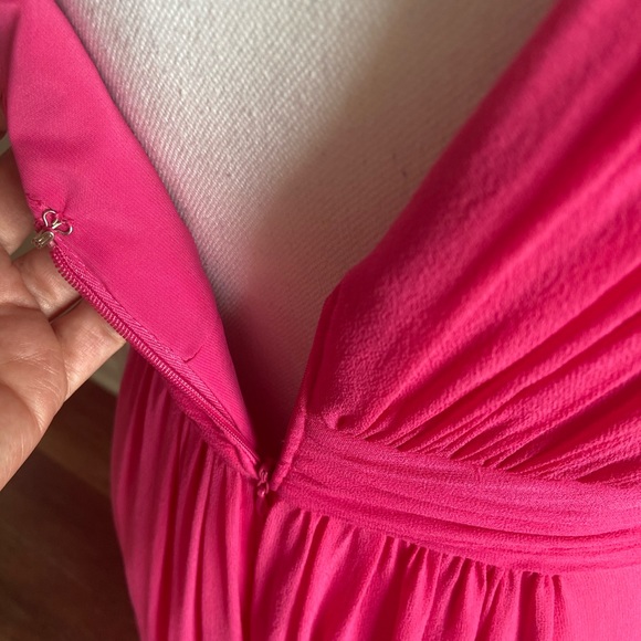 BEBE- Pink Bridesmaids Dress - Picture 10 of 12